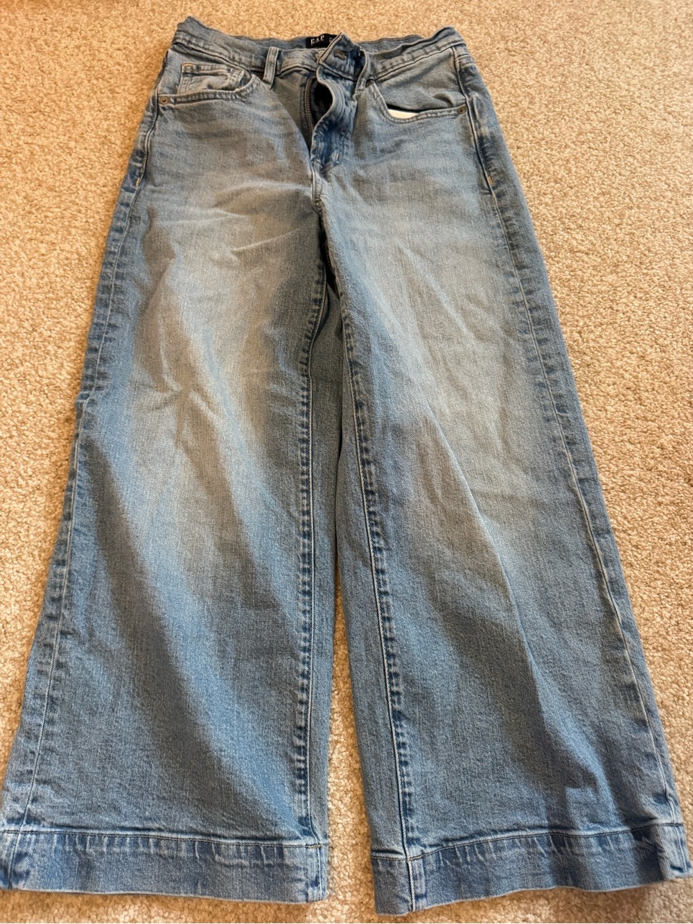 gap high rise wide leg crop
